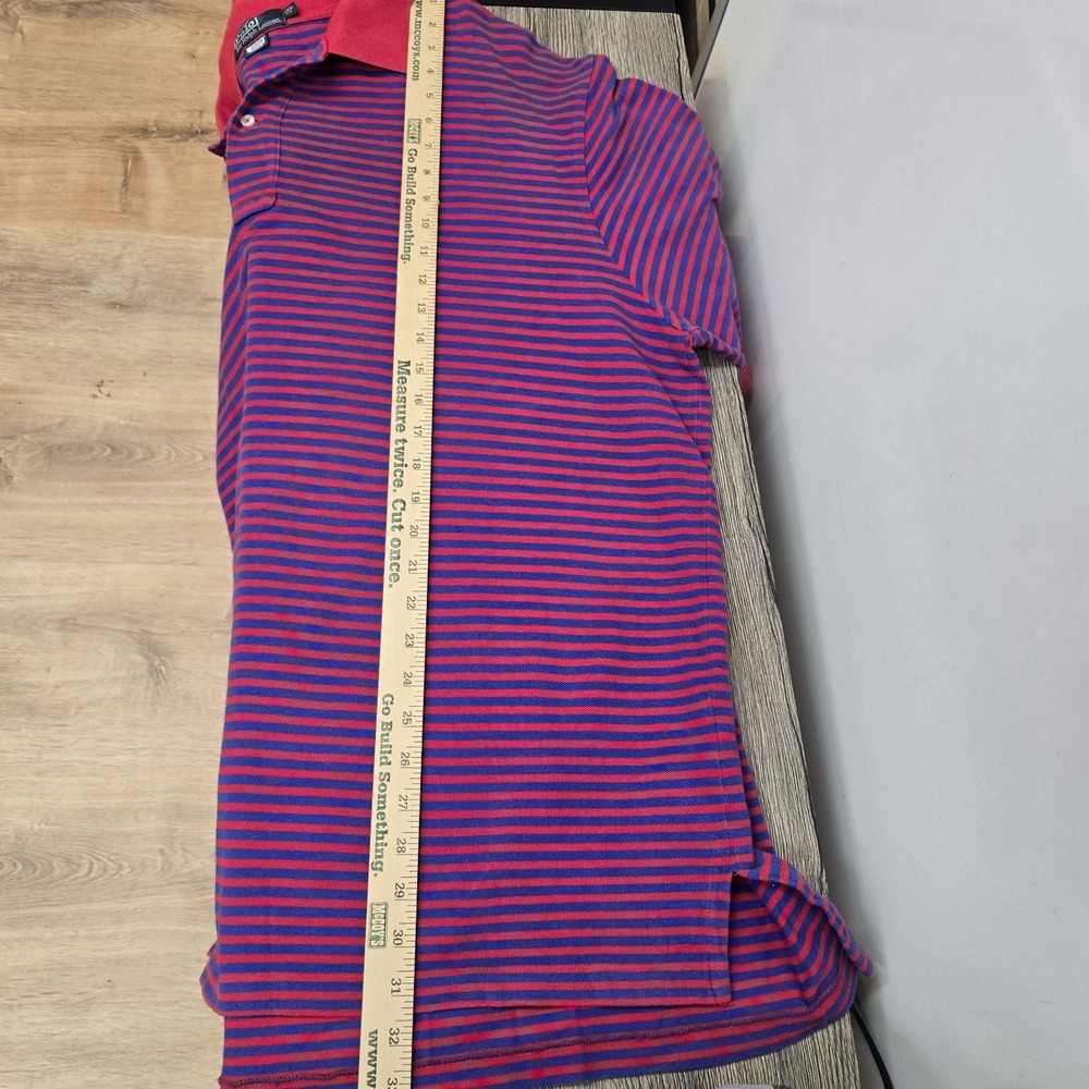 Polo By Ralph Lauren Shirt Mens 2XB Blue‎ Red Green Pony 2 Button Preppy Classic - Picture 5 of 11